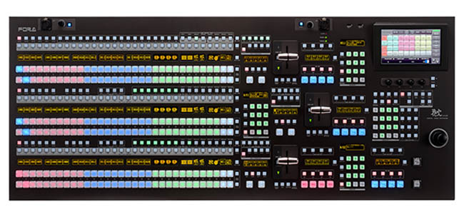 FOR-A HVS-2000 video switcher.