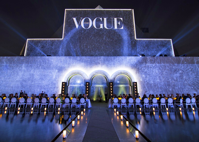 The April 7 event launched Vogue Arabia.