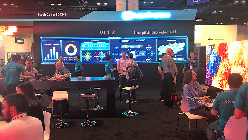 LianTronics VL1.2 at InfoComm 2017 booth 650.