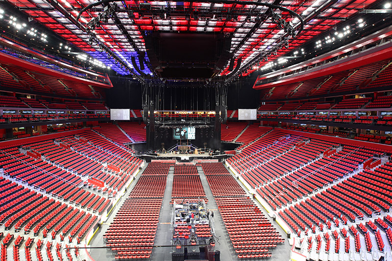 The 20,000-capacity arena is the new home for the NHL Red Wings and NBA Pistons hockey and basketball teams, while also hosting major concerts and other eveents. Photo by Todd Kaplan