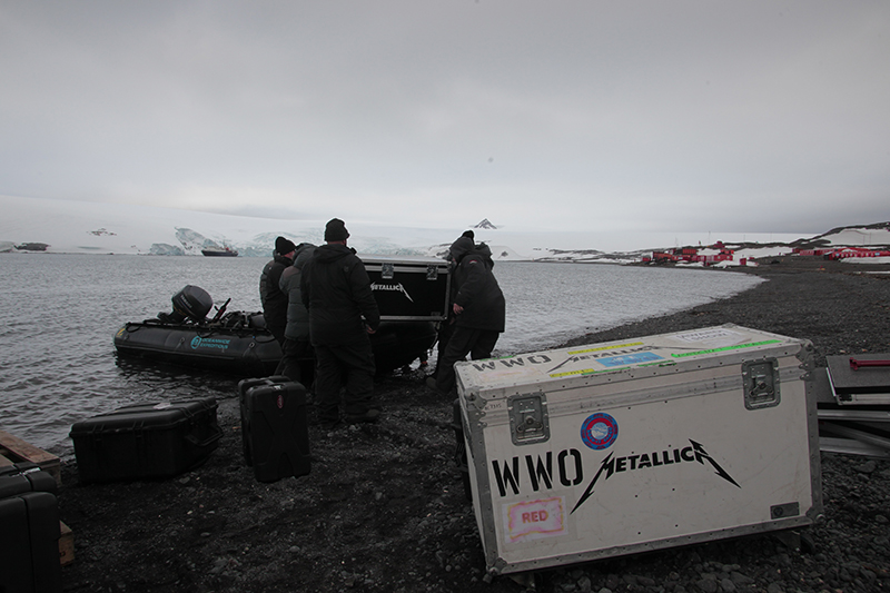 Metallica gear delivered to Antarctica