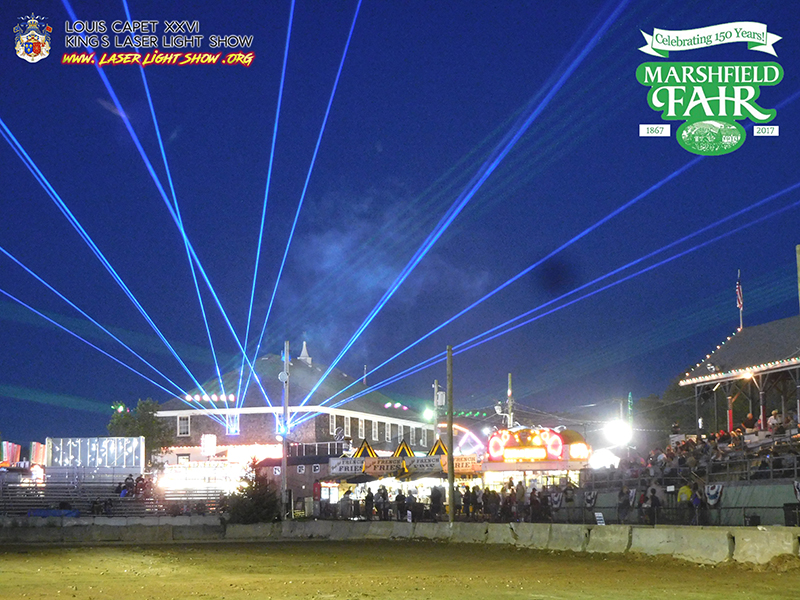 The laser show served as a finale for the last two nights of the 2017 fair, which ran from Aug. 18-27